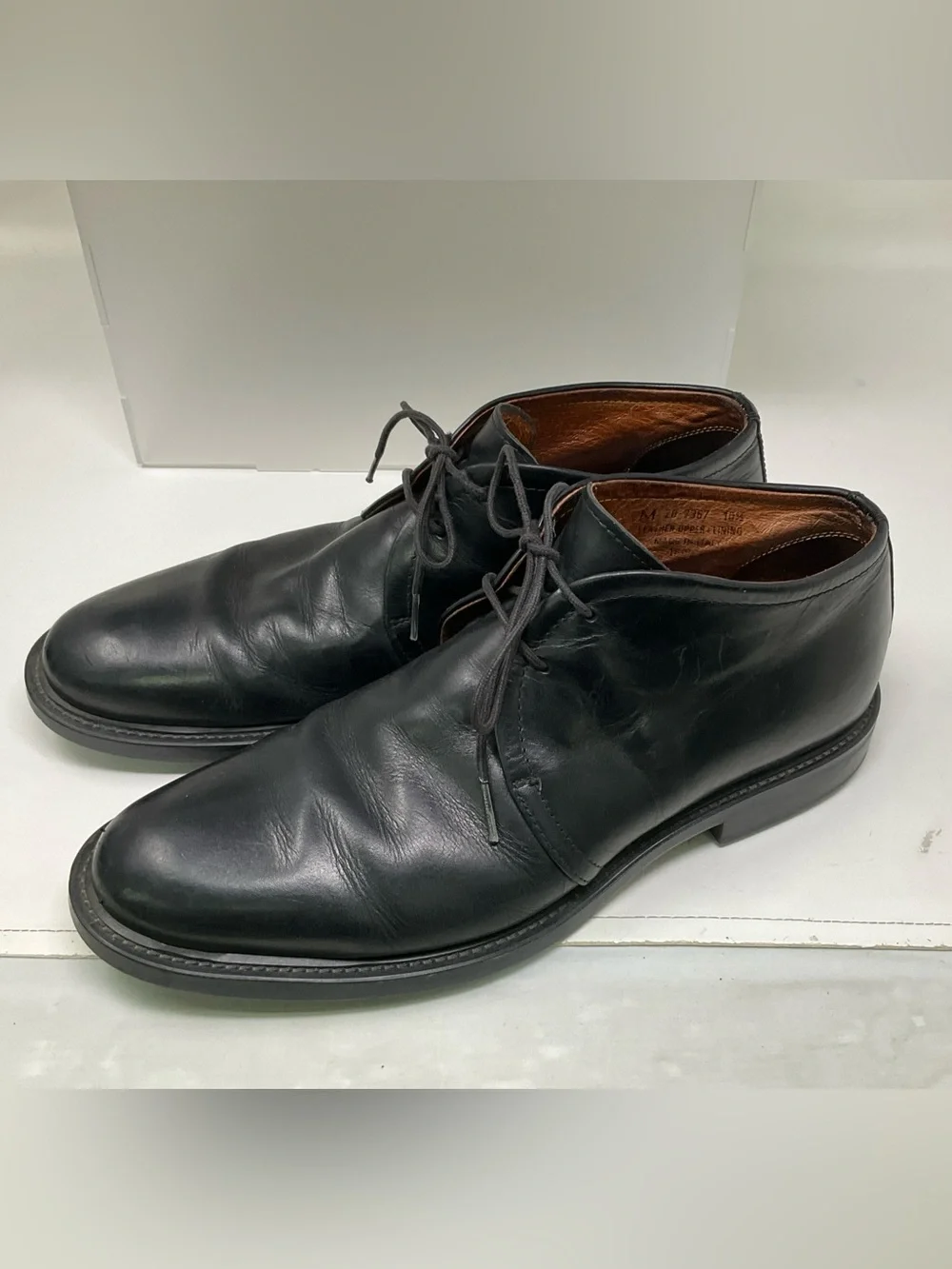 johnston murphy 20-7367 black Leather Chukka Boots